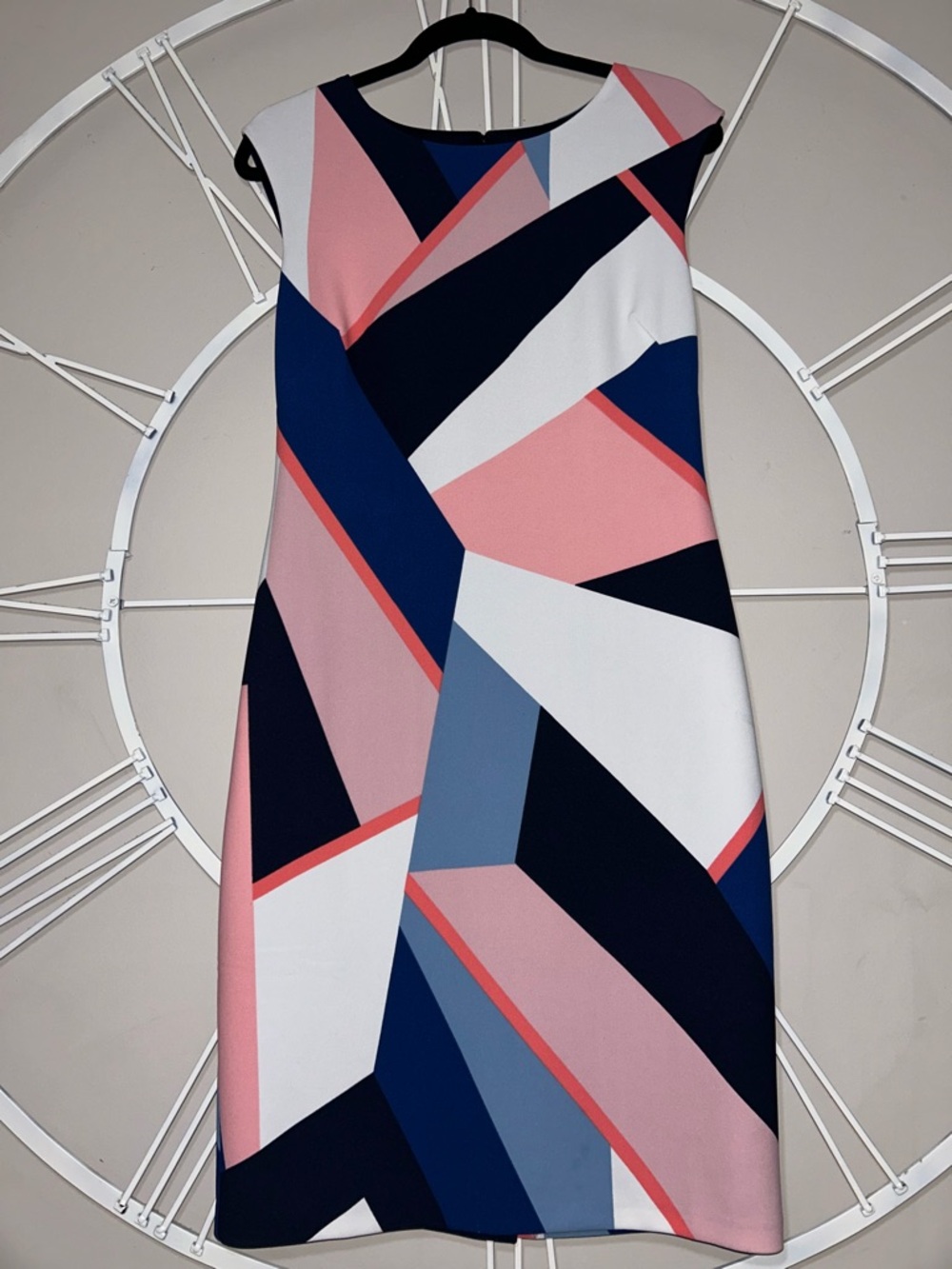 Vince Camuto Geometric Colorblock Shift Dress